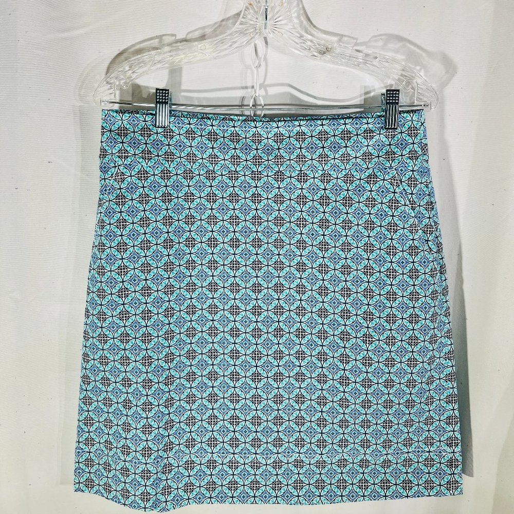 Talbots Geometric Print Size 6 Short Skirt